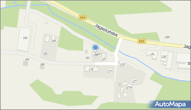 Krościenko nad Dunajcem, Jagiellońska, 139, mapa Krościenko nad Dunajcem