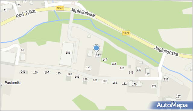 Krościenko nad Dunajcem, Jagiellońska, 149, mapa Krościenko nad Dunajcem