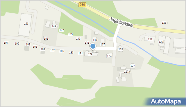 Krościenko nad Dunajcem, Jagiellońska, 179/2, mapa Krościenko nad Dunajcem