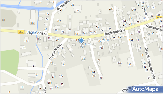 Krościenko nad Dunajcem, Jagiellońska, 91, mapa Krościenko nad Dunajcem