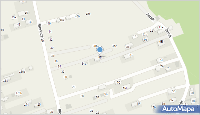 Krościenko nad Dunajcem, Jarek, 9D, mapa Krościenko nad Dunajcem