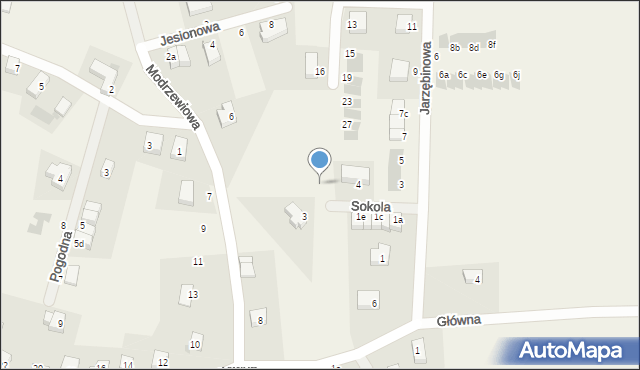 Krzyków, Jarzębinowa, 24, mapa Krzyków