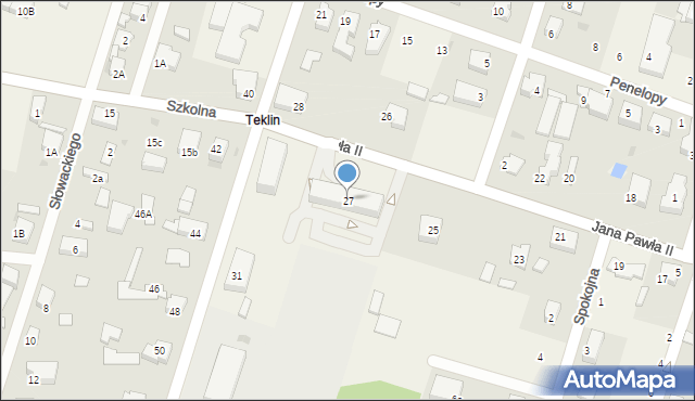Ksawerów, Jana Pawła II, 27, mapa Ksawerów