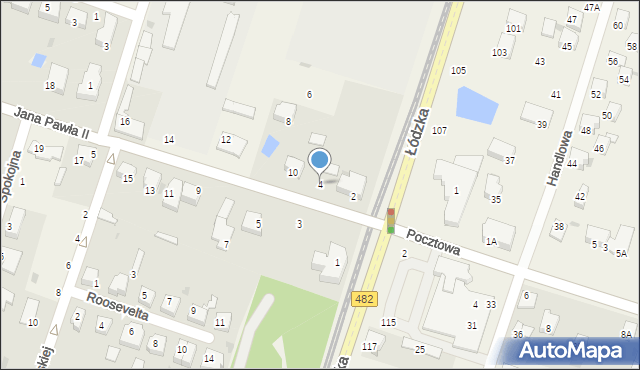 Ksawerów, Jana Pawła II, 4, mapa Ksawerów