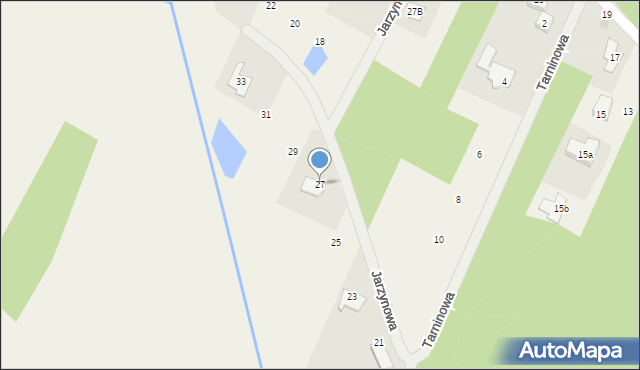 Książenice, Jarzynowa, 27, mapa Książenice