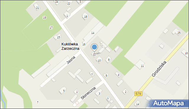Kuklówka Zarzeczna, Jaktorowska, 12, mapa Kuklówka Zarzeczna