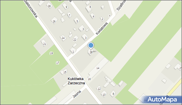 Kuklówka Zarzeczna, Jaktorowska, 18, mapa Kuklówka Zarzeczna