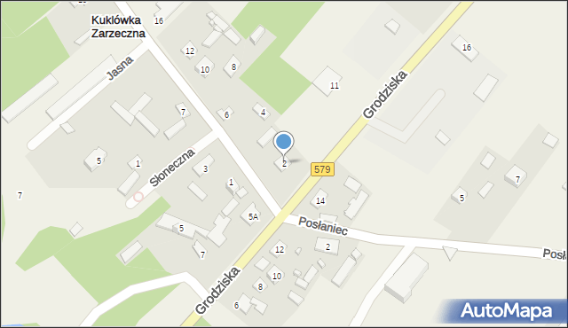 Kuklówka Zarzeczna, Jaktorowska, 2, mapa Kuklówka Zarzeczna