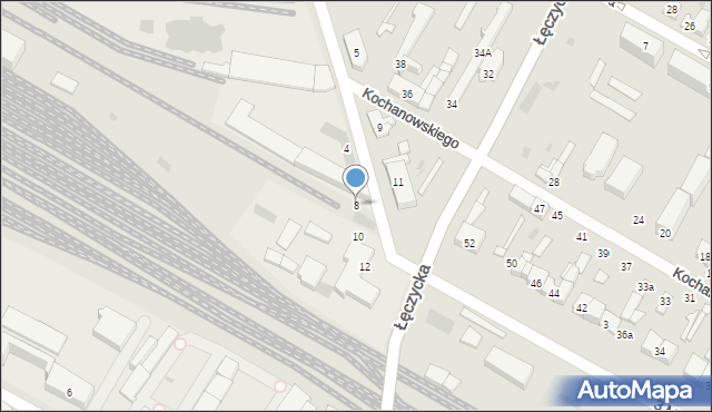 Kutno, Jagiellońska, 8, mapa Kutno