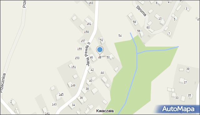 Kwaczała, Jana Pawła II, 48, mapa Kwaczała