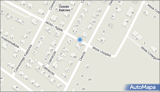 Kwidzyn, Jacka i Agatki, 1, mapa Kwidzyn