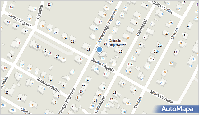 Kwidzyn, Jacka i Agatki, 16, mapa Kwidzyn