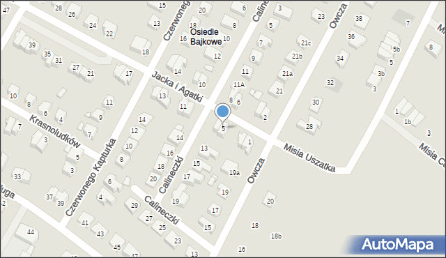 Kwidzyn, Jacka i Agatki, 5, mapa Kwidzyn