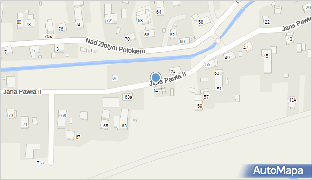 Łąka Prudnicka, Jana Pawła II, 61, mapa Łąka Prudnicka
