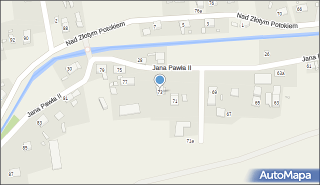 Łąka Prudnicka, Jana Pawła II, 73, mapa Łąka Prudnicka