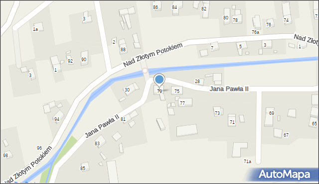 Łąka Prudnicka, Jana Pawła II, 79, mapa Łąka Prudnicka