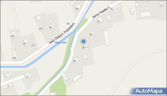 Łąka Prudnicka, Jana Pawła II, 87, mapa Łąka Prudnicka