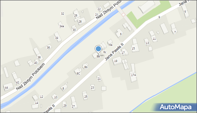 Łąka Prudnicka, Jana Pawła II, 8a, mapa Łąka Prudnicka