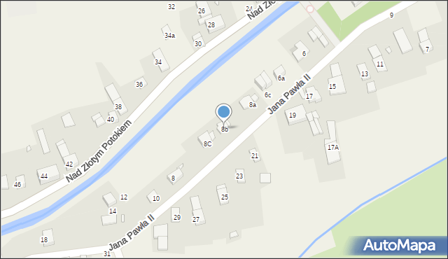 Łąka Prudnicka, Jana Pawła II, 8b, mapa Łąka Prudnicka