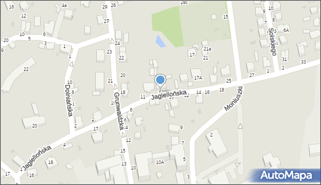 Łańcut, Jagiellońska, 13, mapa Łańcut