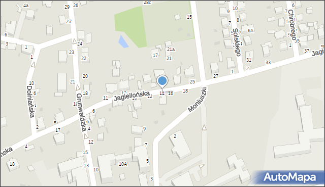 Łańcut, Jagiellońska, 14, mapa Łańcut