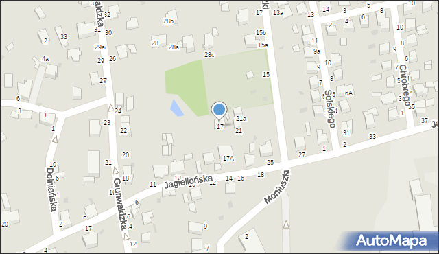 Łańcut, Jagiellońska, 17, mapa Łańcut