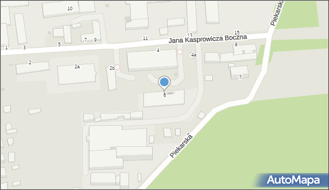 Łańcut, Jana Kasprowicza Boczna, 6, mapa Łańcut