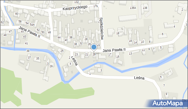 Łapsze Niżne, Jana Pawła II, 19, mapa Łapsze Niżne