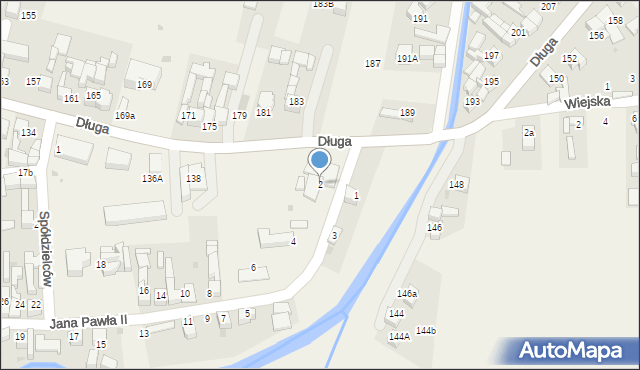 Łapsze Niżne, Jana Pawła II, 2, mapa Łapsze Niżne