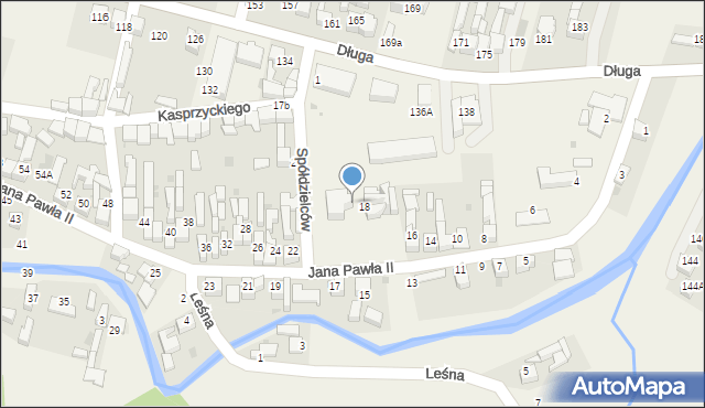 Łapsze Niżne, Jana Pawła II, 20, mapa Łapsze Niżne