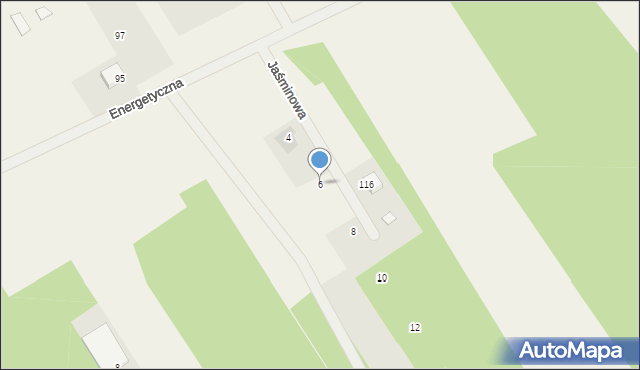 Laskowiec, Jaśminowa, 6, mapa Laskowiec