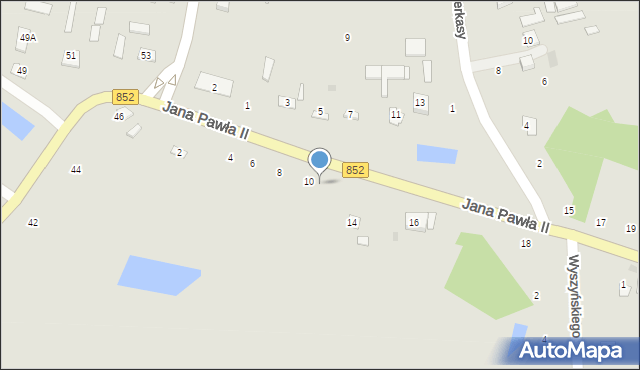 Łaszczów, Jana Pawła II, 12, mapa Łaszczów
