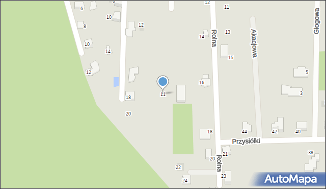 Łaziska Górne, Jagodowa, 11, mapa Łaziska Górne