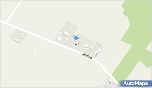 Łaznówek, Janinów, 13, mapa Łaznówek