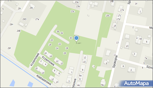 Łazy, Jaspisowa, 15, mapa Łazy