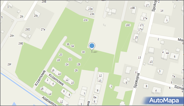 Łazy, Jaspisowa, 17, mapa Łazy