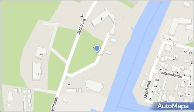 Łeba, Jachtowa, 4a, mapa Łeba