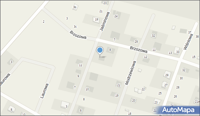 Łebcz, Jaśminowa, 16, mapa Łebcz