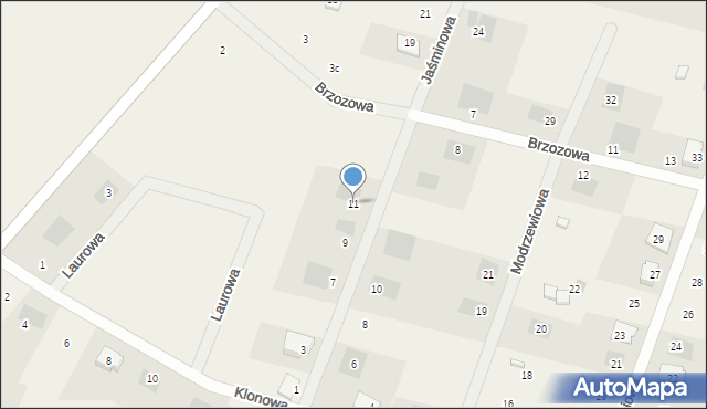 Łebcz, Jaśminowa, 5, mapa Łebcz