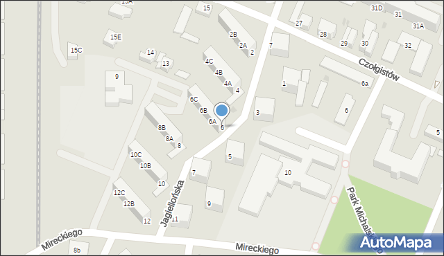 Lębork, Jagiellońska, 6, mapa Lębork