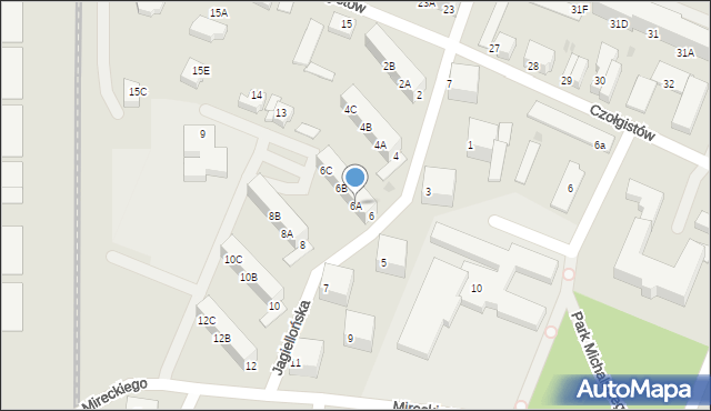 Lębork, Jagiellońska, 6A, mapa Lębork