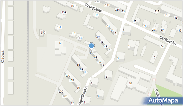 Lębork, Jagiellońska, 6C, mapa Lębork