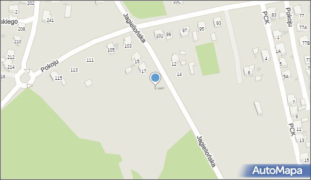 Lędziny, Jagiellońska, 21, mapa Lędziny