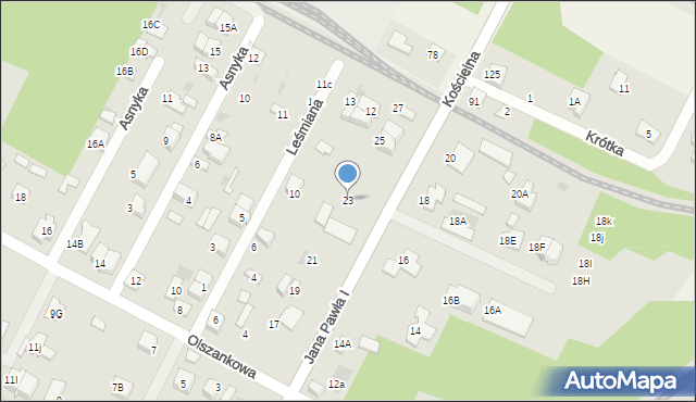 Legionowo, Jana Pawła I, 23, mapa Legionowo