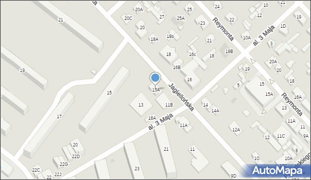 Legionowo, Jagiellońska, 13A, mapa Legionowo