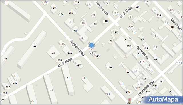 Legionowo, Jagiellońska, 14, mapa Legionowo