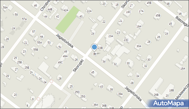 Legionowo, Jagiellońska, 36, mapa Legionowo