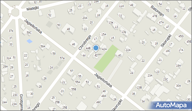 Legionowo, Jagiellońska, 42, mapa Legionowo