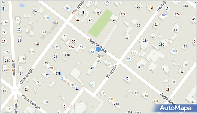 Legionowo, Jagiellońska, 49, mapa Legionowo