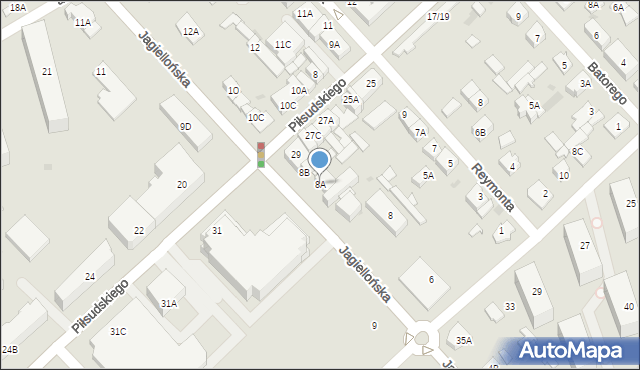 Legionowo, Jagiellońska, 8A, mapa Legionowo